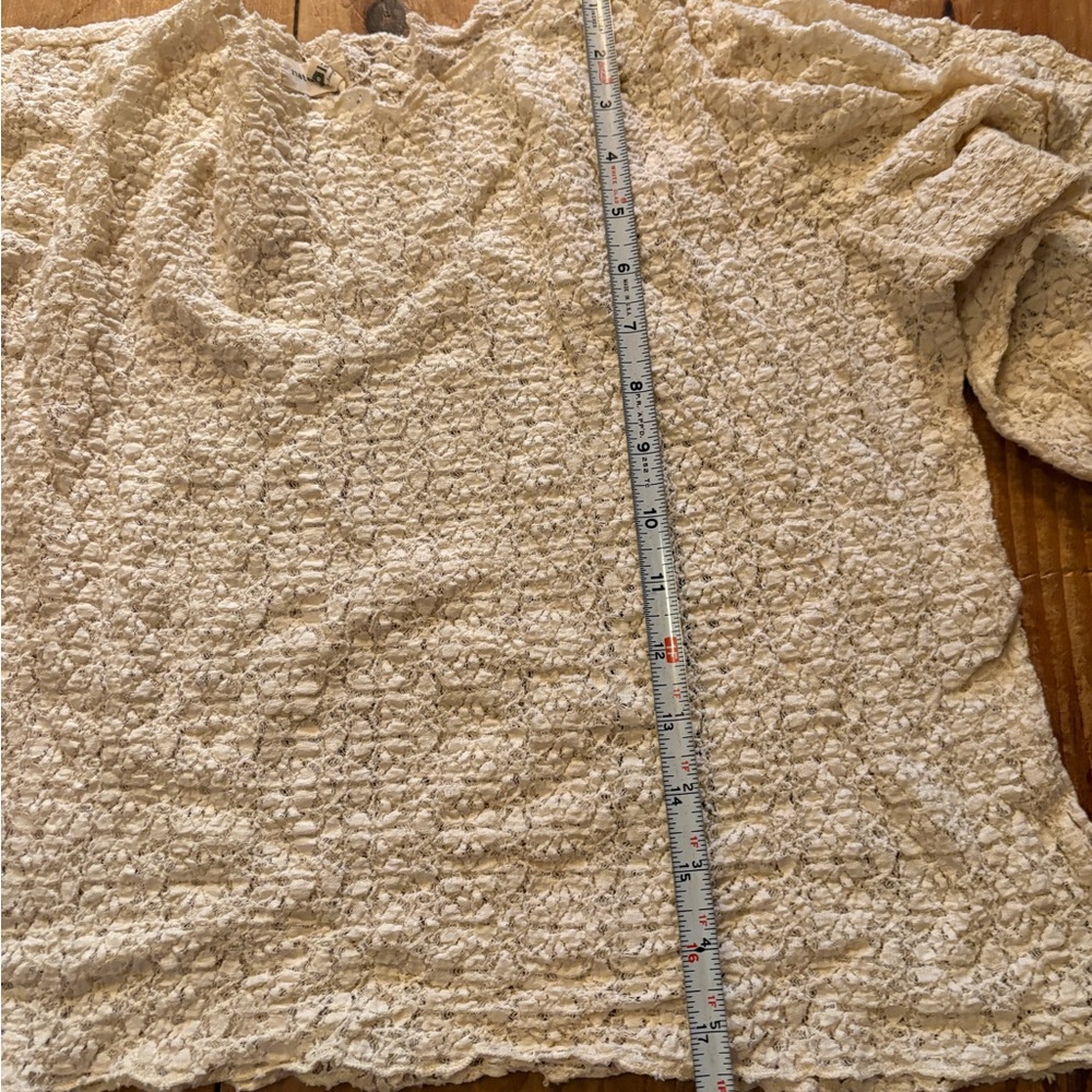 NATURAL LIFE Cream lace Blouse - Picture 3 of 6